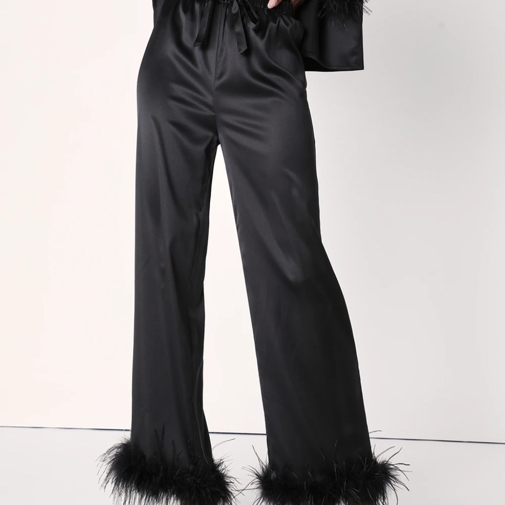 Lulus Pajama Pants - Black - Sz M (NWT)